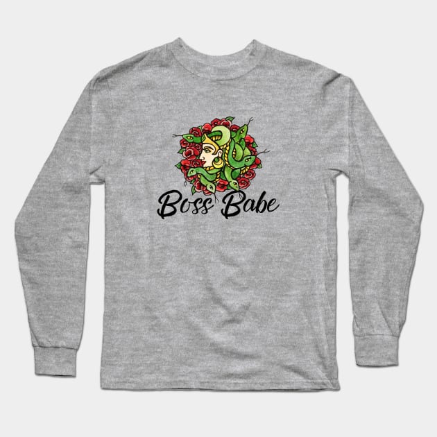 Boss Babe Long Sleeve T-Shirt by bubbsnugg